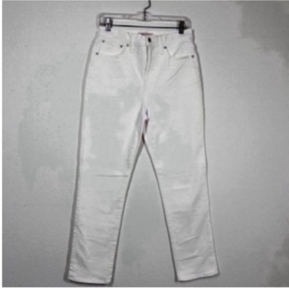 Madewell White Denim Jeans - Clean Front Detail